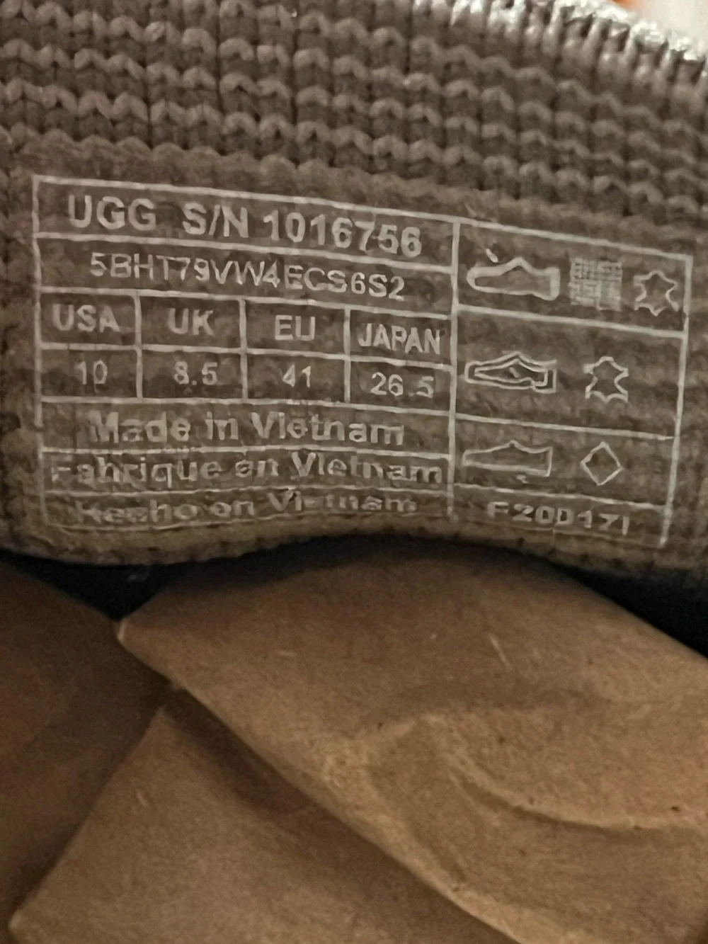 UGG knit slip